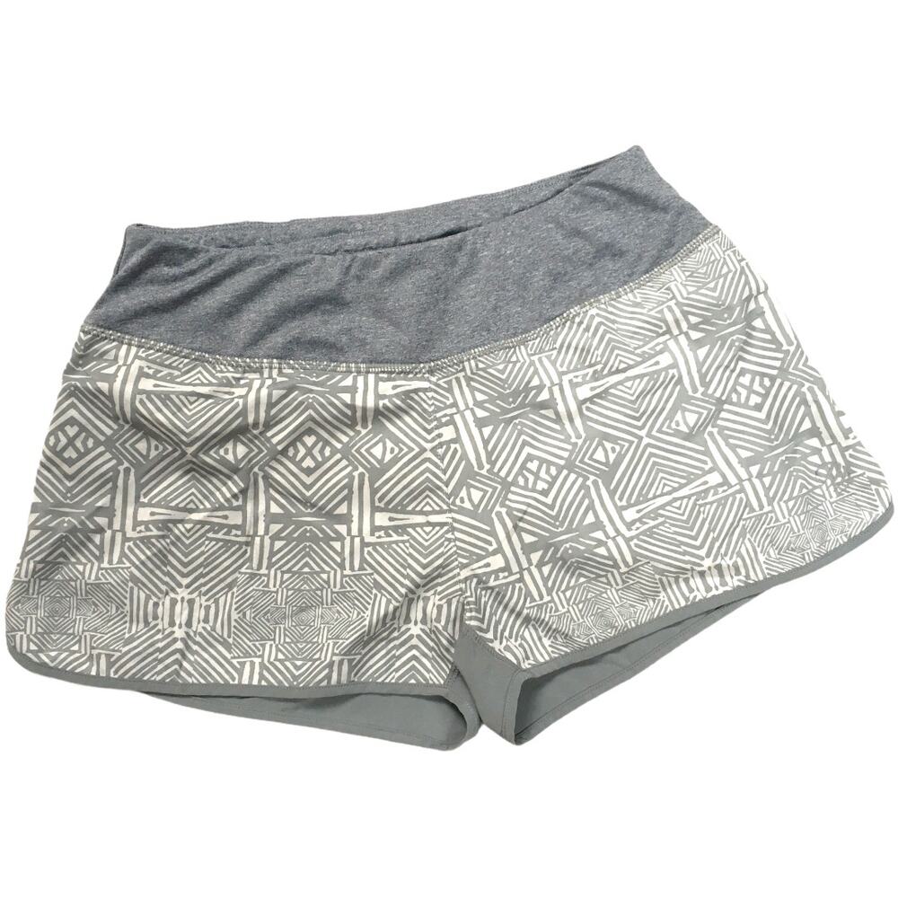 MPG Running Shorts Grey Geometric Print‎ Activewear Women's XS Workout